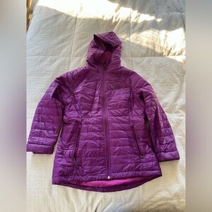 REI Purple Quilted Hooded Jacket size small